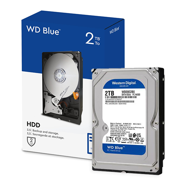 Western Digital Blue 2TB – 5400 RPM – 3.5-inch HDD Storage - Compudata Center